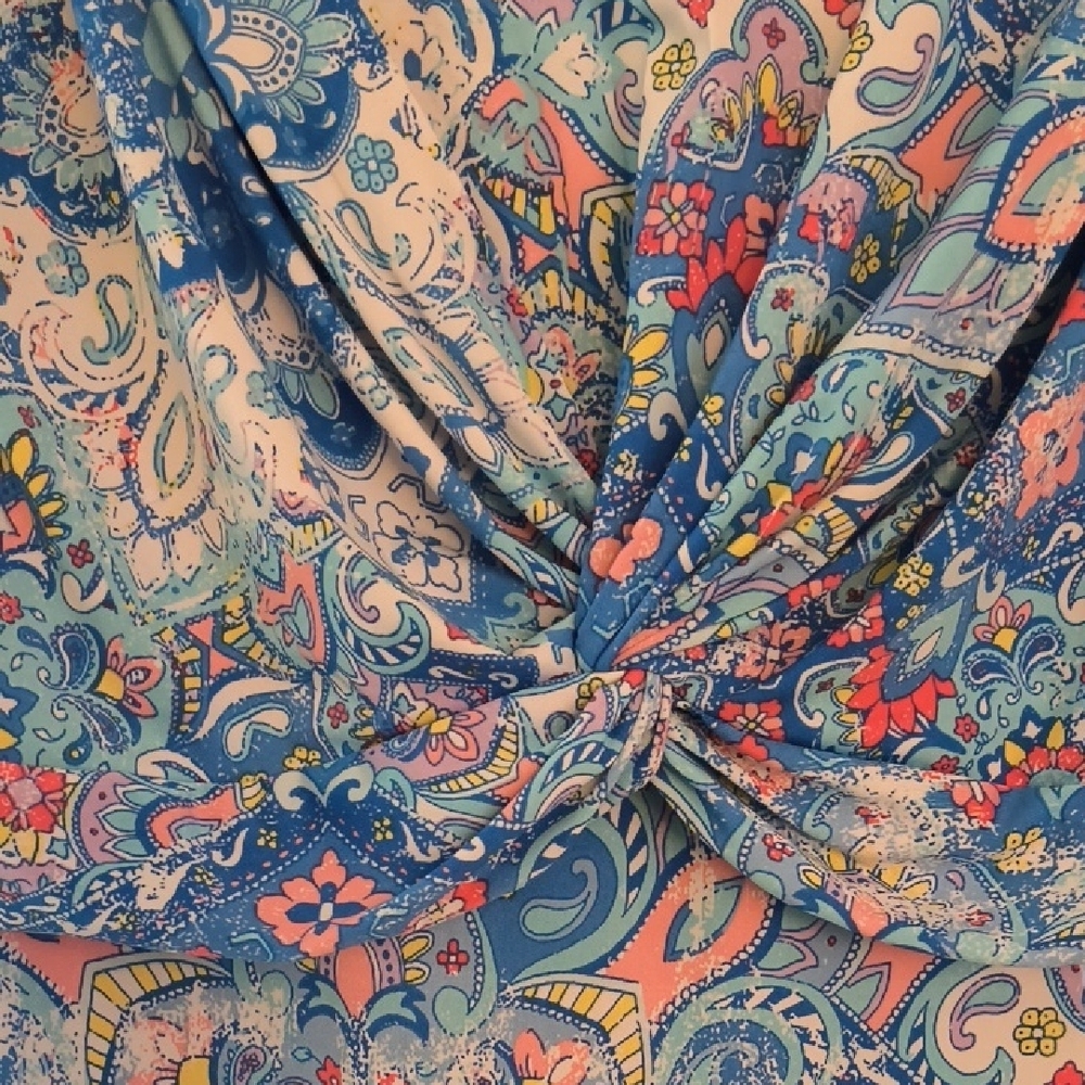 Ruby Rd. Patterned Sleeveless Dress - Picture 3 of 7